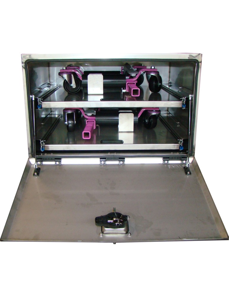 COFFRE INOX A PORTE LARGEUR 800 SPECIAL CHARIOT