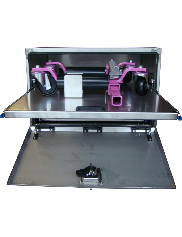 COFFRE INOX A PORTE LARGEUR 800 SPECIAL CHARIOT