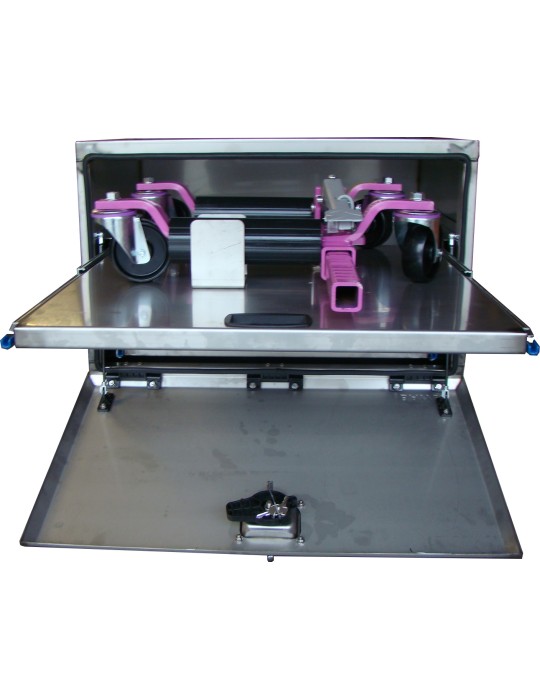 COFFRE INOX A PORTE LARGEUR 800 SPECIAL CHARIOT