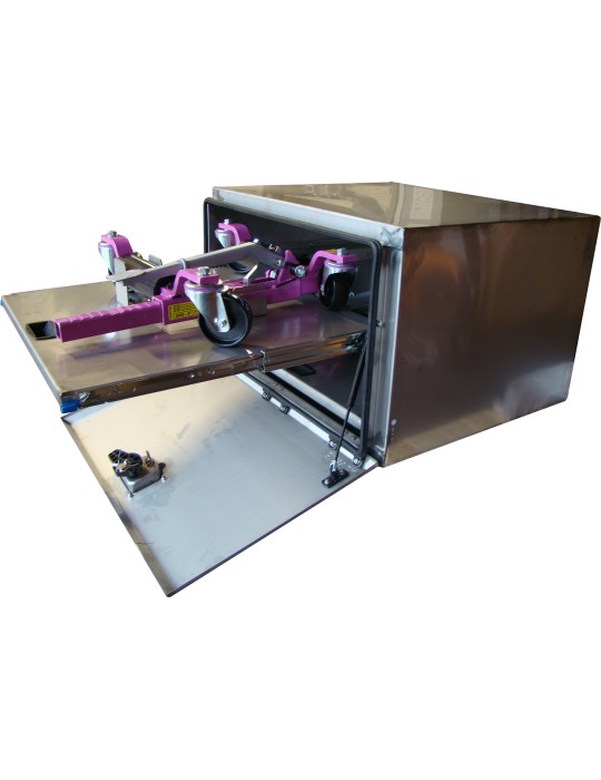 COFFRE INOX A PORTE LARGEUR 800 SPECIAL CHARIOT