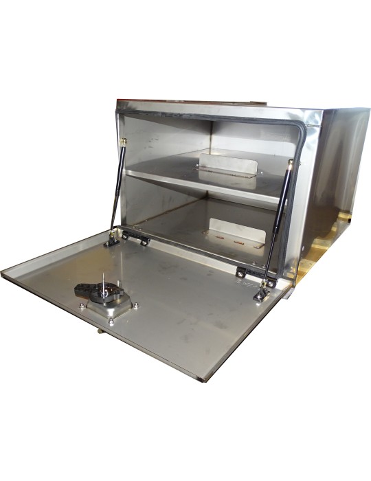 COFFRE INOX ETAGERE A PORTE LARGEUR 800 CHARIOT GO-JACK 5000