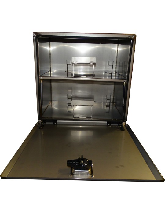 COFFRE INOX ETAGERE FIXE LARGEUR 715 CHARIOTTE