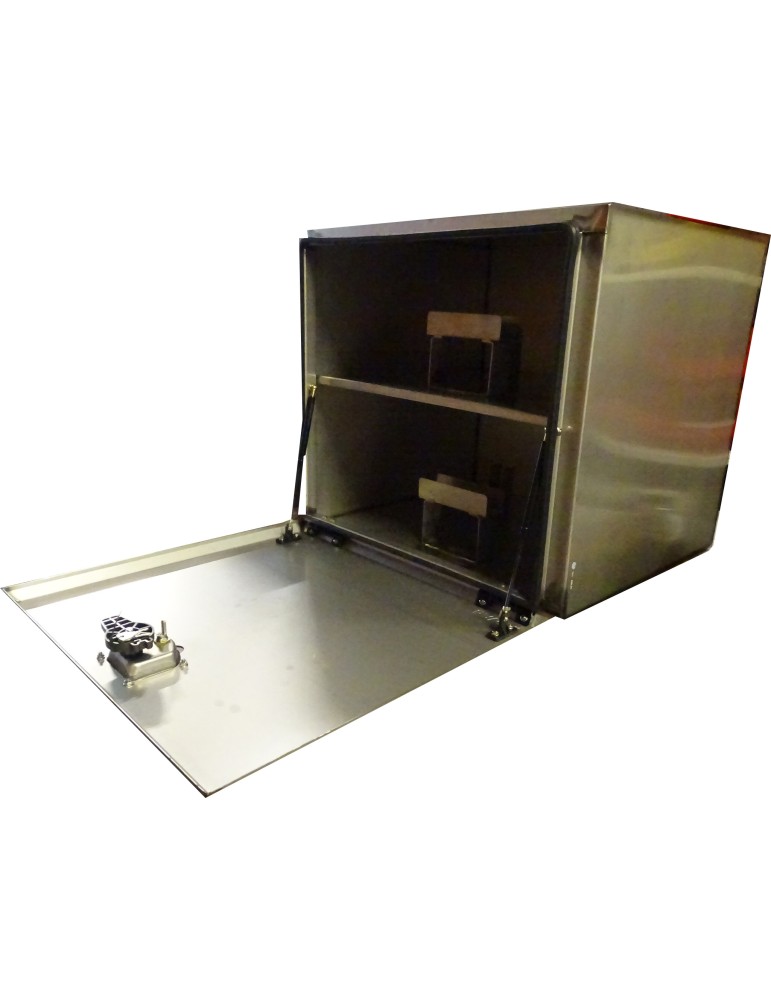 COFFRE INOX ETAGERE FIXE LARGEUR 715 CHARIOTTE