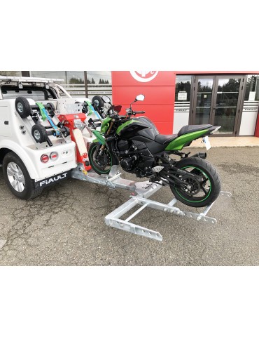 KIT PORTE MOTO AVEC REGLAGE POUR PANIER DE REMORQUAGE 2