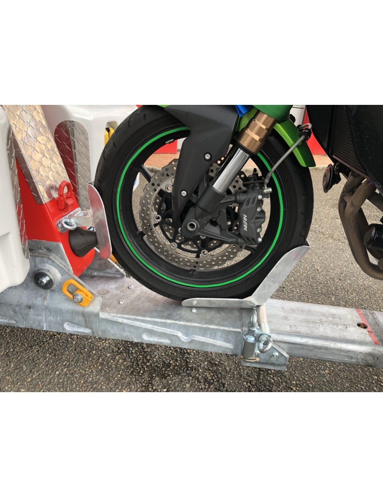 KIT PORTE MOTO AVEC REGLAGLE POUR PANIER DE REMORQUAGE 