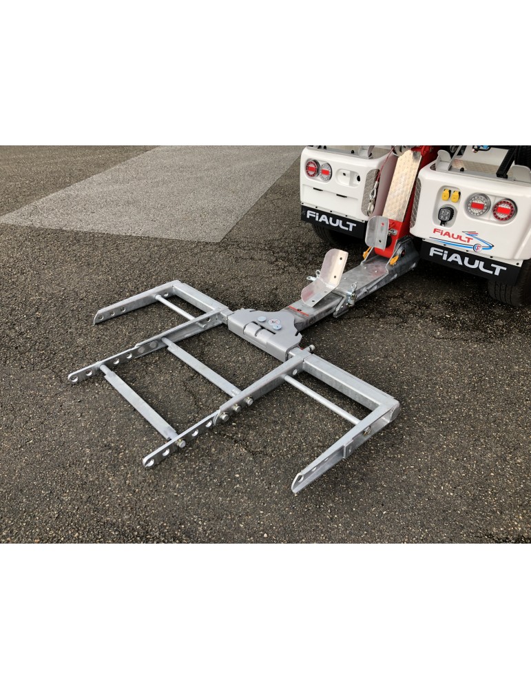 KIT PORTE MOTO AVEC REGLAGLE POUR PANIER DE REMORQUAGE 