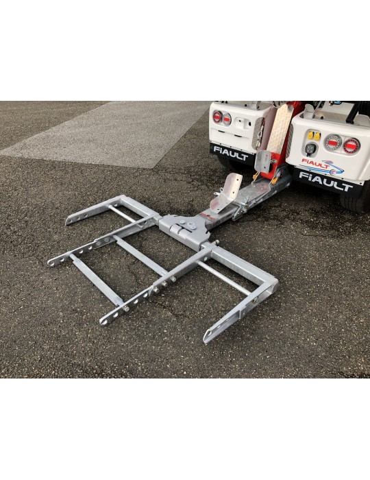 KIT PORTE MOTO AVEC REGLAGLE POUR PANIER DE REMORQUAGE 