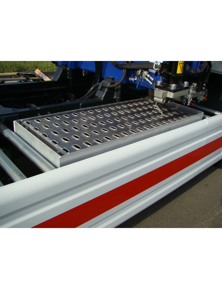 BAC DE RANGEMENT EN ALUMINIUM POUR RAMPES 1250MM