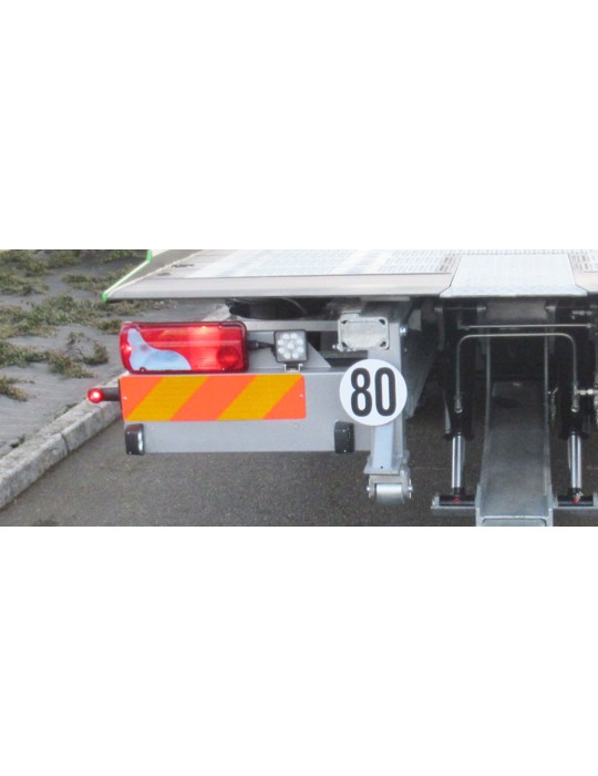 SUPPORT SIGNALISATION AR EN ALU ZINGUE COTE GAUCHE PF60