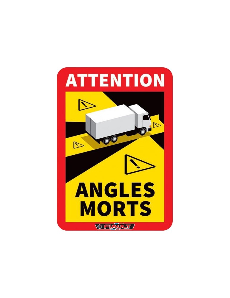 AUTOCOLLANT ATTENTION ANGLES MORTS AUTOCOLLANT ATTENTION ANGLES MORTS