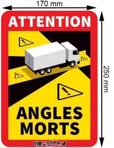 AUTOCOLLANT ATTENTION ANGLES MORTS 2