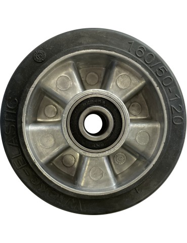 ROUE 160x50 AXE DIAM 20 POUR CHARIOT FOURRIERE