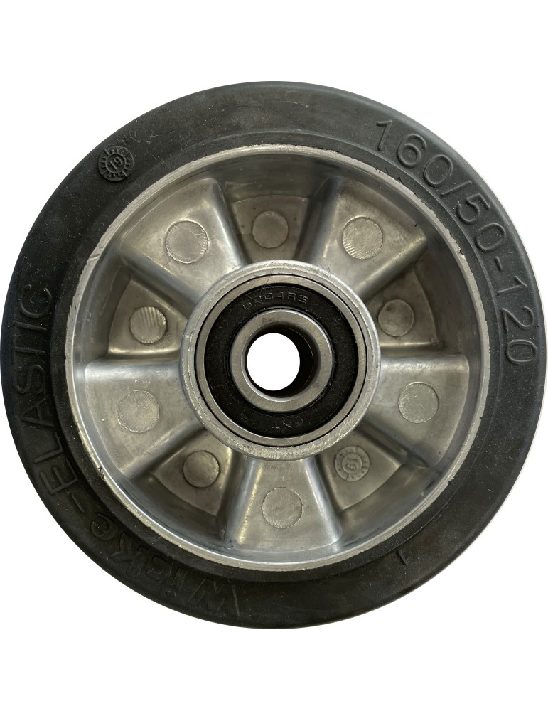 ROUE 160x50 AXE DIAM 20 POUR CHARIOT FOURRIERE