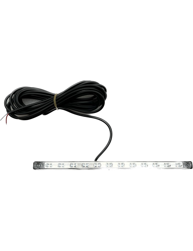 REGLETTE FEU ARRIERE/STOP A LED ENCASTRABLE TRANSLUCIDE 12V