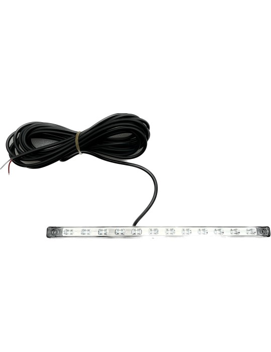 REGLETTE FEU ARRIERE/STOP A LED ENCASTRABLE TRANSLUCIDE 12V