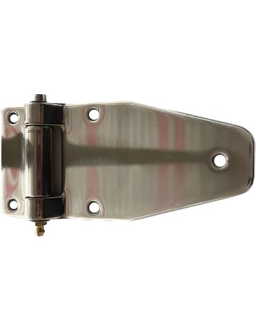 CHARNIERE PLATE PATTE ETROITE INOX A GRAISSEUR