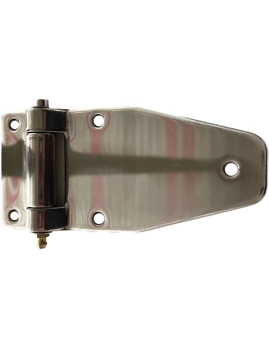 CHARNIERE PLATE PATTE ETROITE INOX A GRAISSEUR