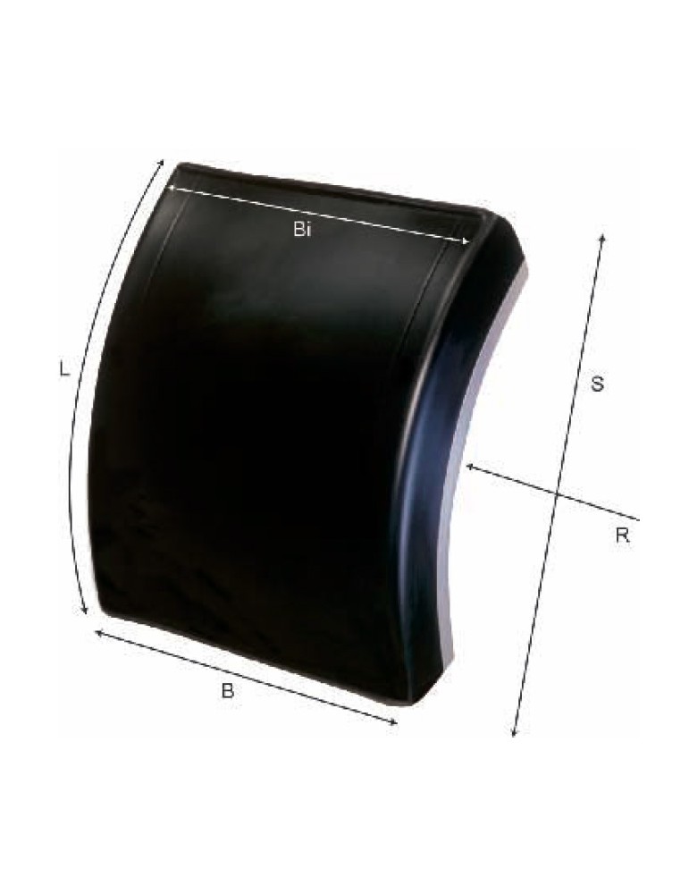 Demi aile ronde type HLS47 en poluyréthane