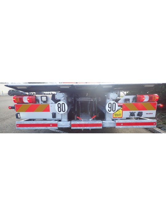 SUPPORT SIGNALISATION AR EN ALU ZINGUE COTE DROIT PF60 - H 385mm