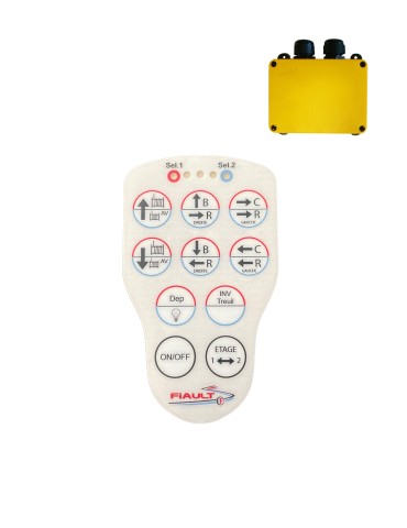 10-BUTTON FACADE PN-T21-10 FOR PLATFORM WITH HYDRAULIC RAMPS