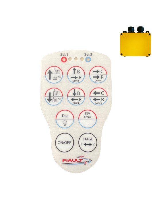 10-BUTTON FACADE PN-T21-10 FOR PLATFORM WITH HYDRAULIC RAMPS