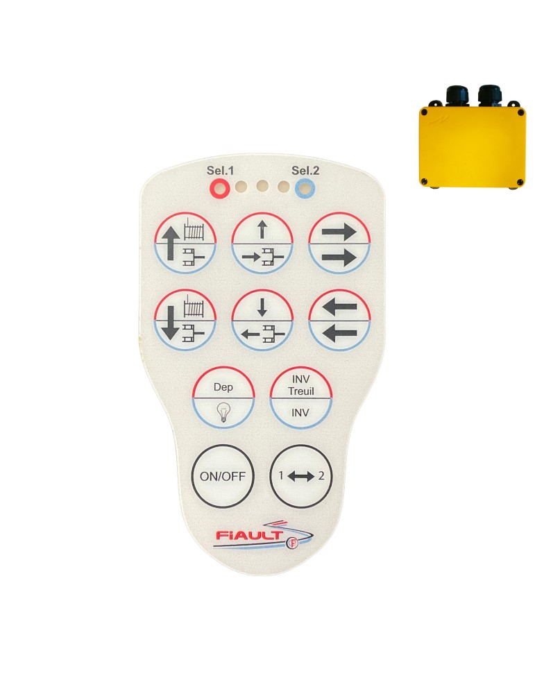 10-BUTTON FACADE PN-T21-10 FOR TRAY WITH BASKET