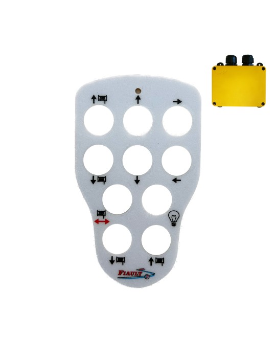 FACADE 10 BOUTONS PANTHER PN-T21-10 PLATEAU/4X4 AVEC 2 TREUILS