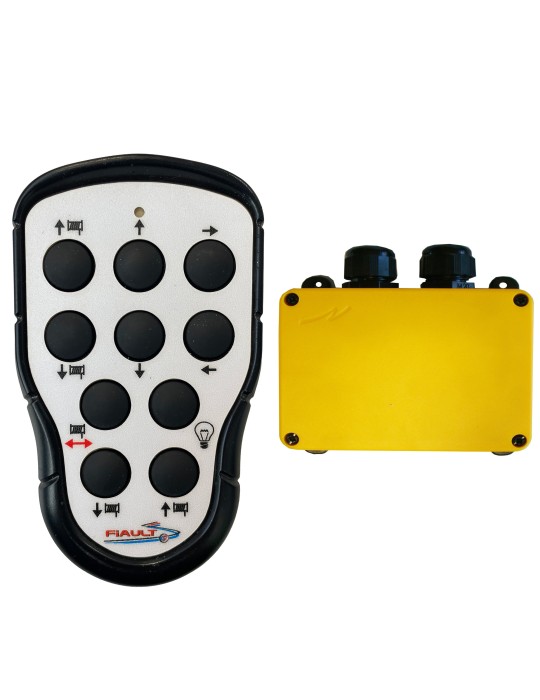 RADIOCOMMANDE TELERADIO PANTHER 10 FONCTIONS POUR PLATEAU HYDRAULIQUE - 2 TREUILS