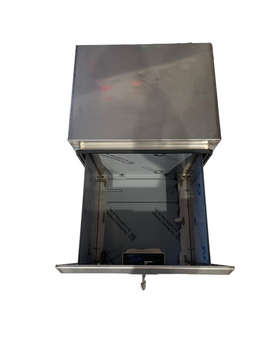 STAINLESS STEEL CHAIN BOX WITH SLIDING DRAWER