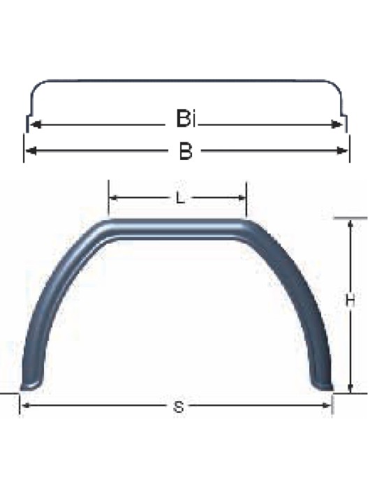 AILE POLYURETHANE AVEC MEPLAT ROUES JUMELEES