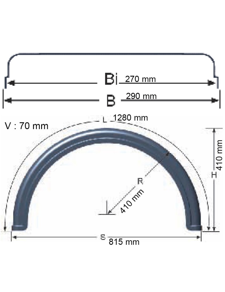 ROUND POLYURETHANE WING SINGLE WHEEL