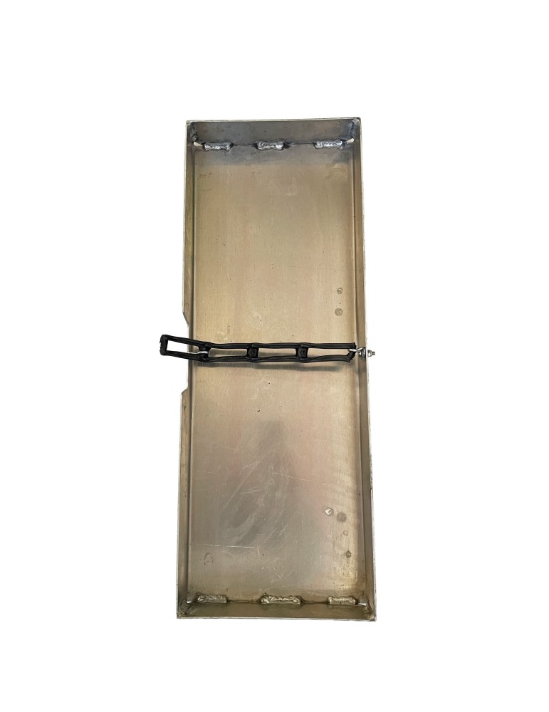 OPEN ALUMINIUM STORAGE TRAY FOR HANDRAIL