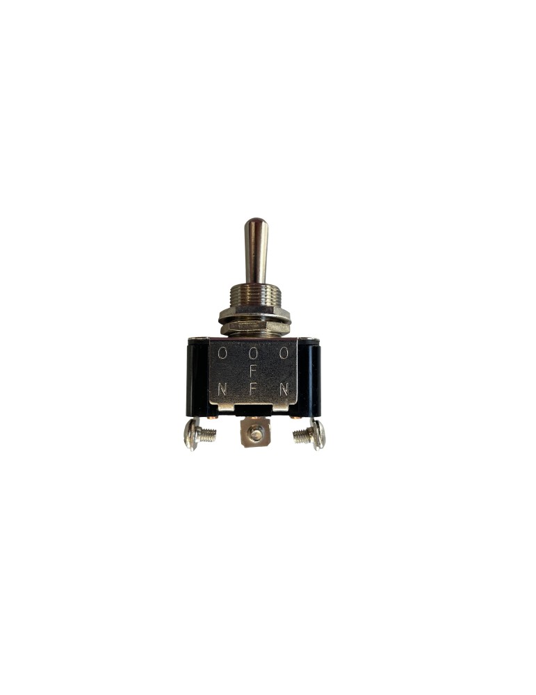3-POSITION METAL Toggle Switch: ON/OFF/MOMENTARY ON