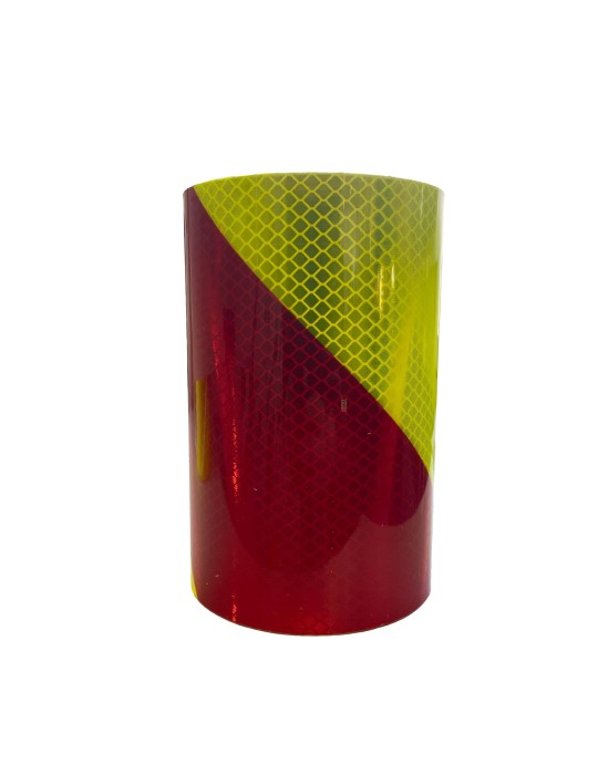 BANDE REFLECHISSANTE ROUGE/JAUNE ADHES CLAS2