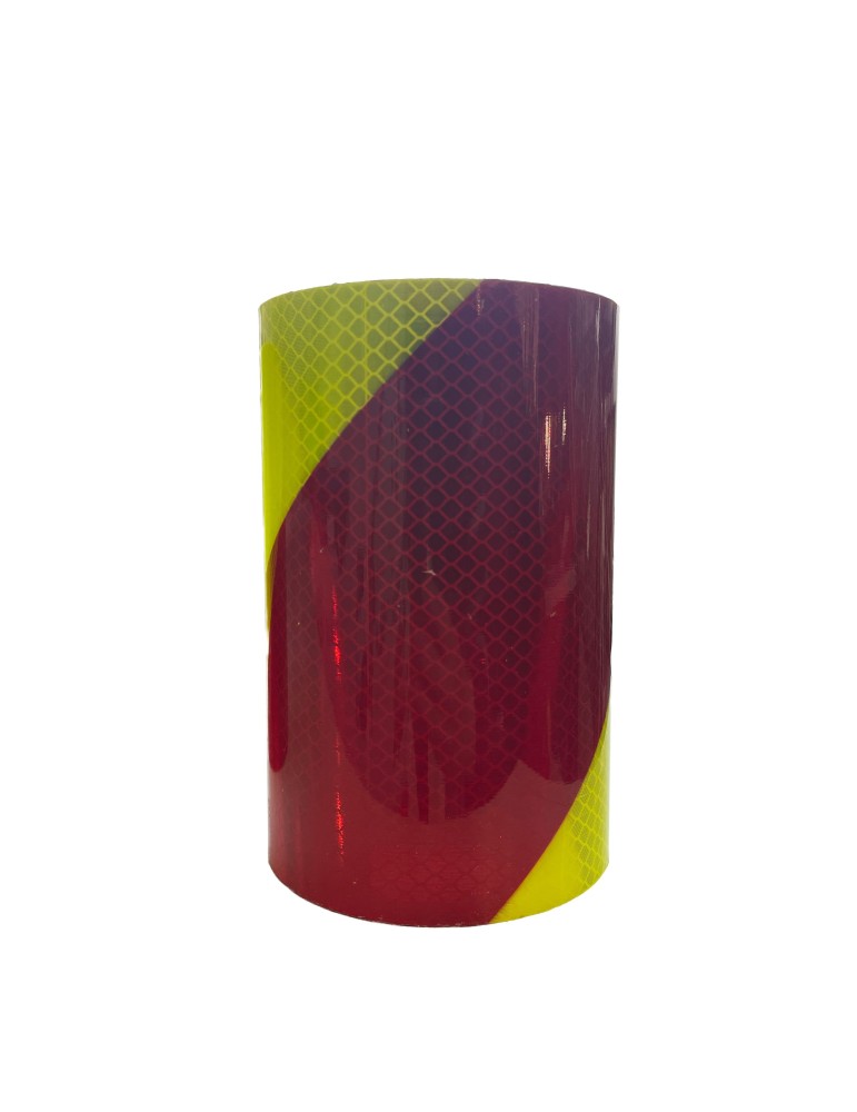 BANDE REFLECHISSANTE ROUGE/JAUNE ADHES CLAS2
