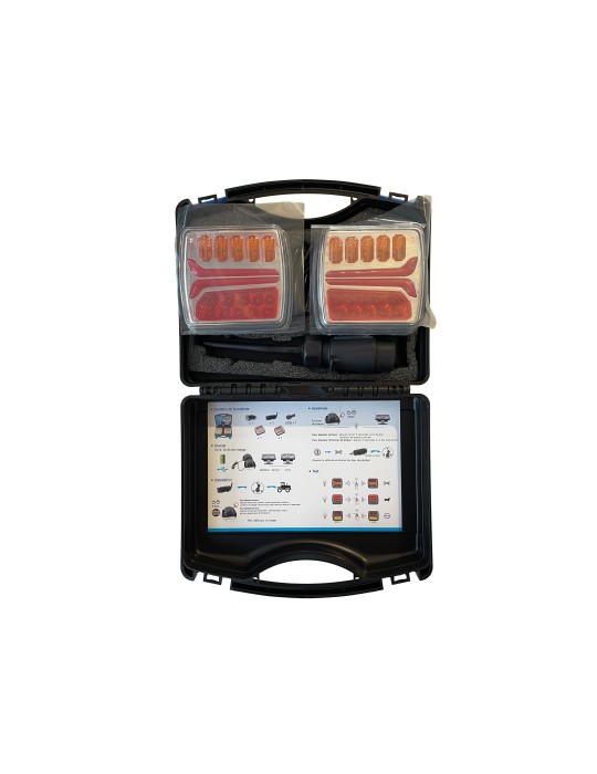 MALLETTE FEUX DE REMORQUAGE MAGNETIQUE RADIO 12V