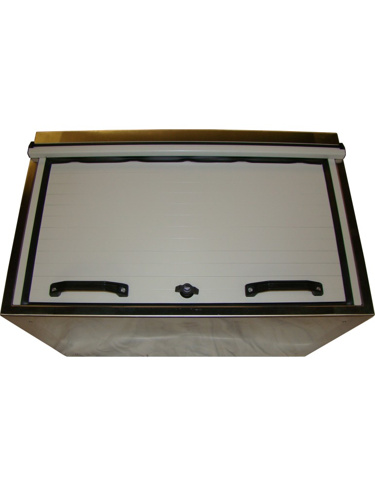 STAINLESS STEEL ROLL-UP DOOR CABINET