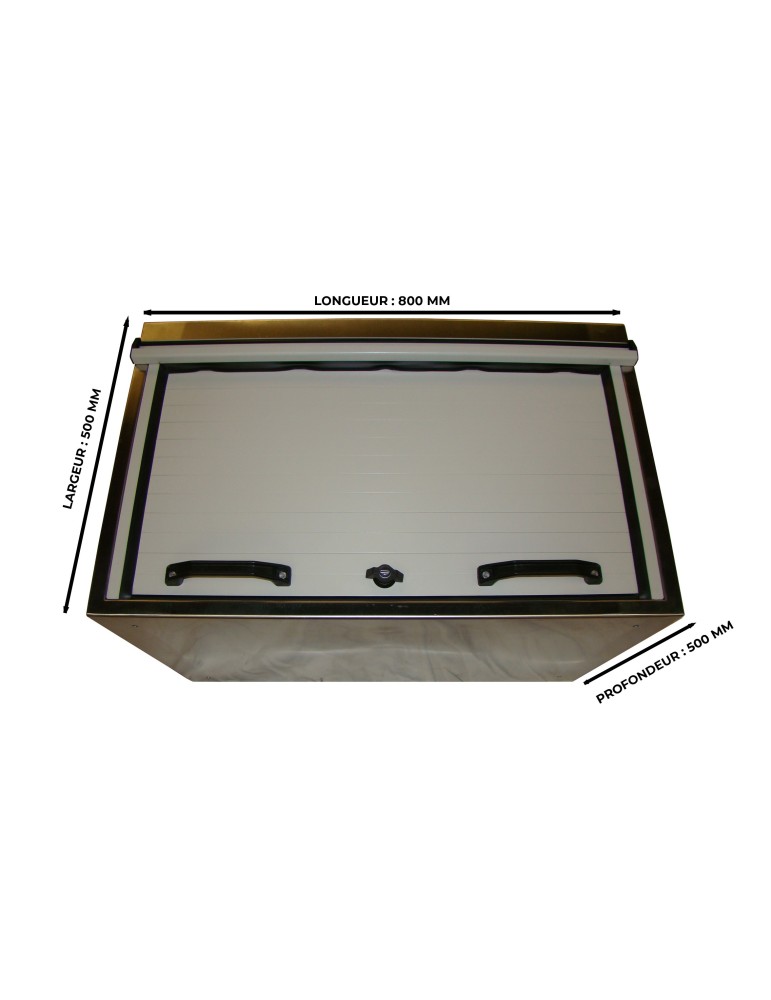 STAINLESS STEEL ROLL-UP DOOR CABINET