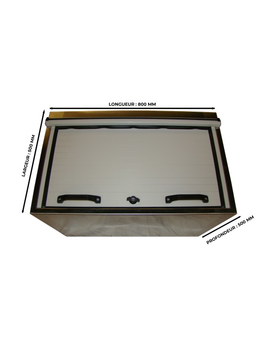STAINLESS STEEL ROLL-UP DOOR CABINET