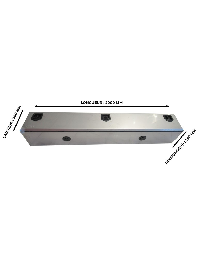 COFFRE INOX TRANSVERSAL LARGEUR 2000
