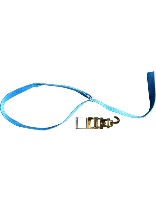 SANGLE D'ARRIMAGE AVEC BOUCLE ET CLIQUET POUR PANIER SANGLE D'ARRIMAGE AVEC BOUCLE ET CLIQUET POUR PANIER