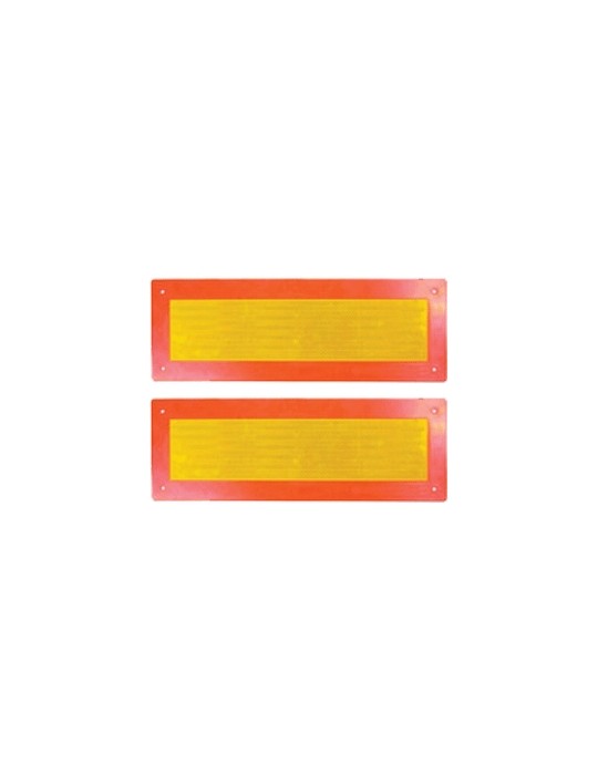 PLAQUE REFLECHISSANTE ARRIERE JAUNE